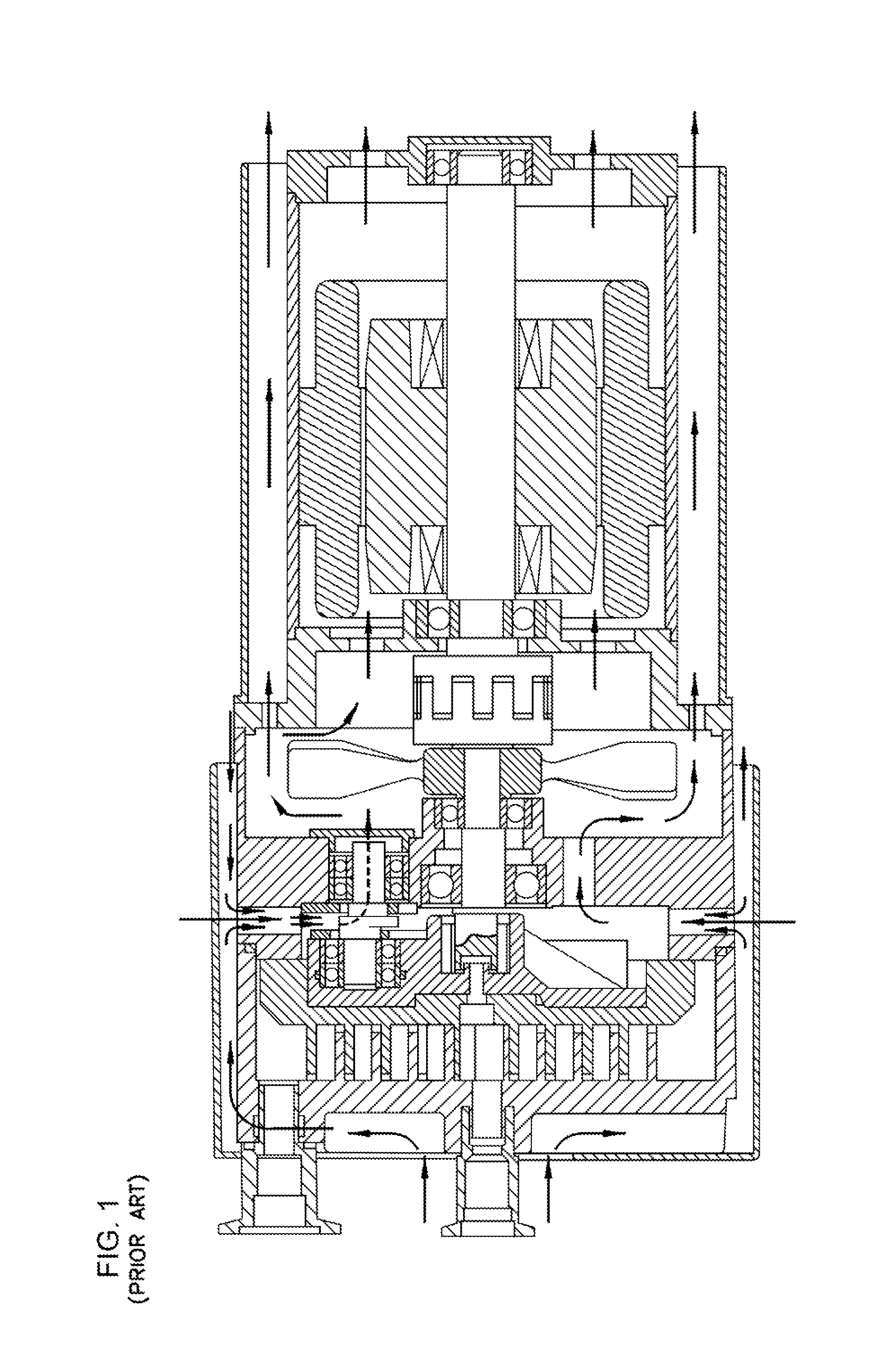 Scroll-type fluid displacement apparatus with improved cooling system