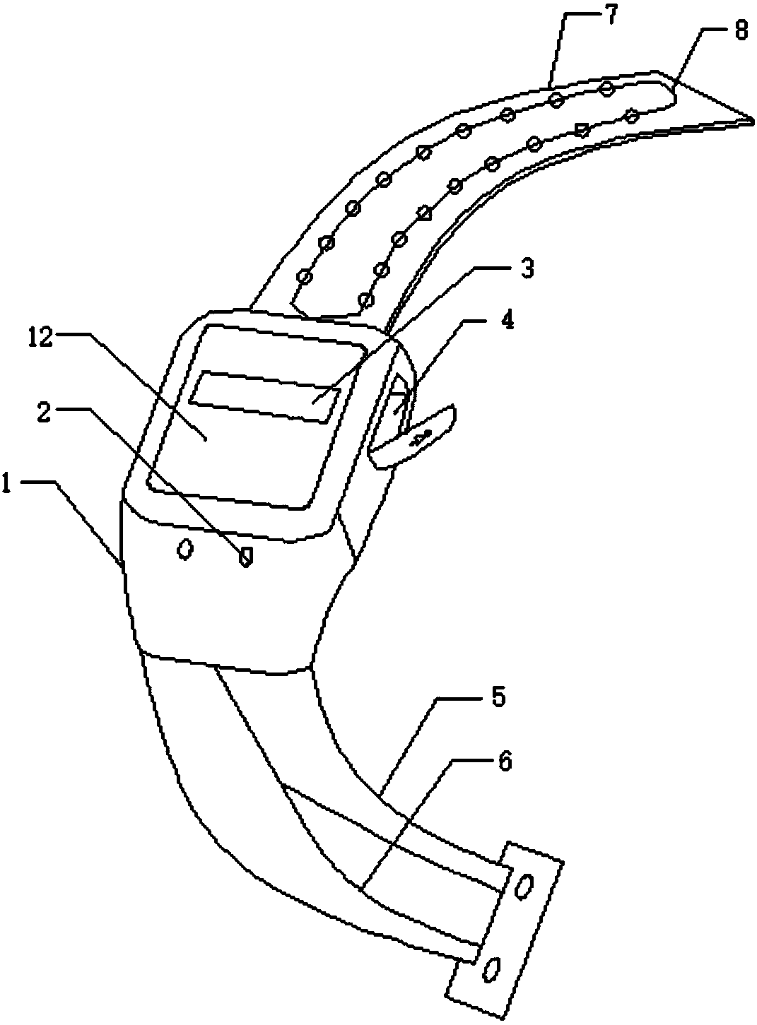 Positioning watch special for correction person