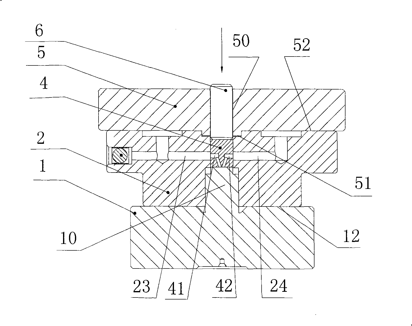 Assembling jig for acceptor and pilot valve body in electro-hydraulic servo valve and method thereof