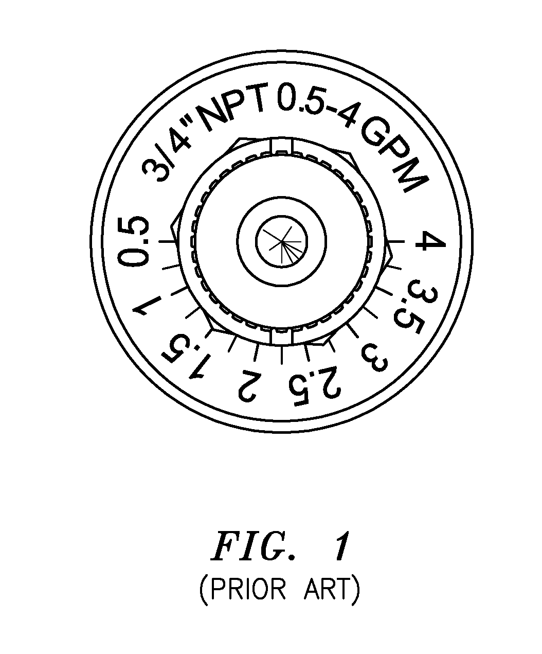 Flow rate scale field calibration for balancing valve