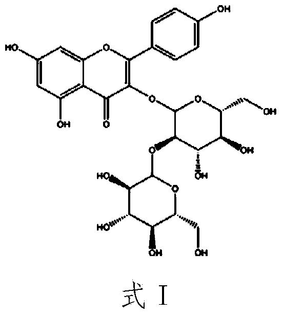 Method for identifying bee pollen based on kaempferol 3-O-beta-D-glucose-(2-1)-beta-D-glucoside