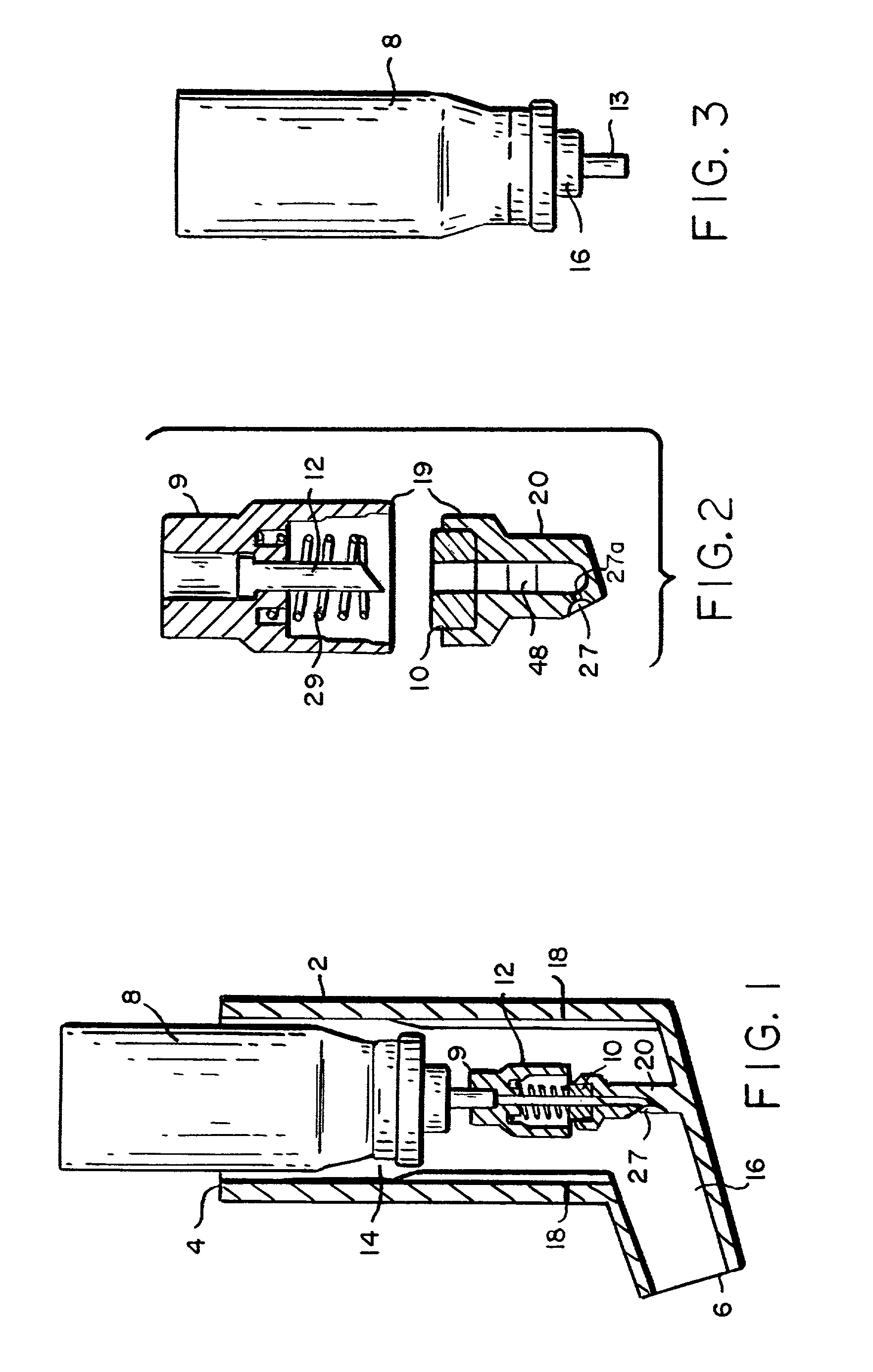 Metered dose delivery device for liquid and powder agents