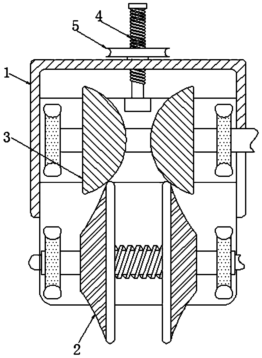 Straw discharging equipment capable of performing intermittent discharging and speed-change pushing, for electricity generation with agricultural garbage