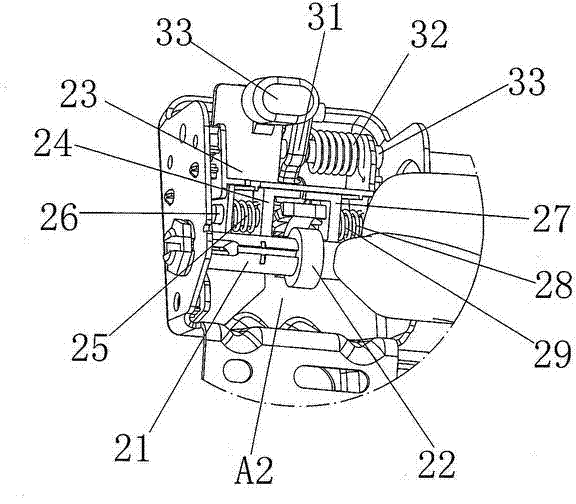 Car seat pedal turnover mechanism capable of regulating in multiple stages and automatically returning
