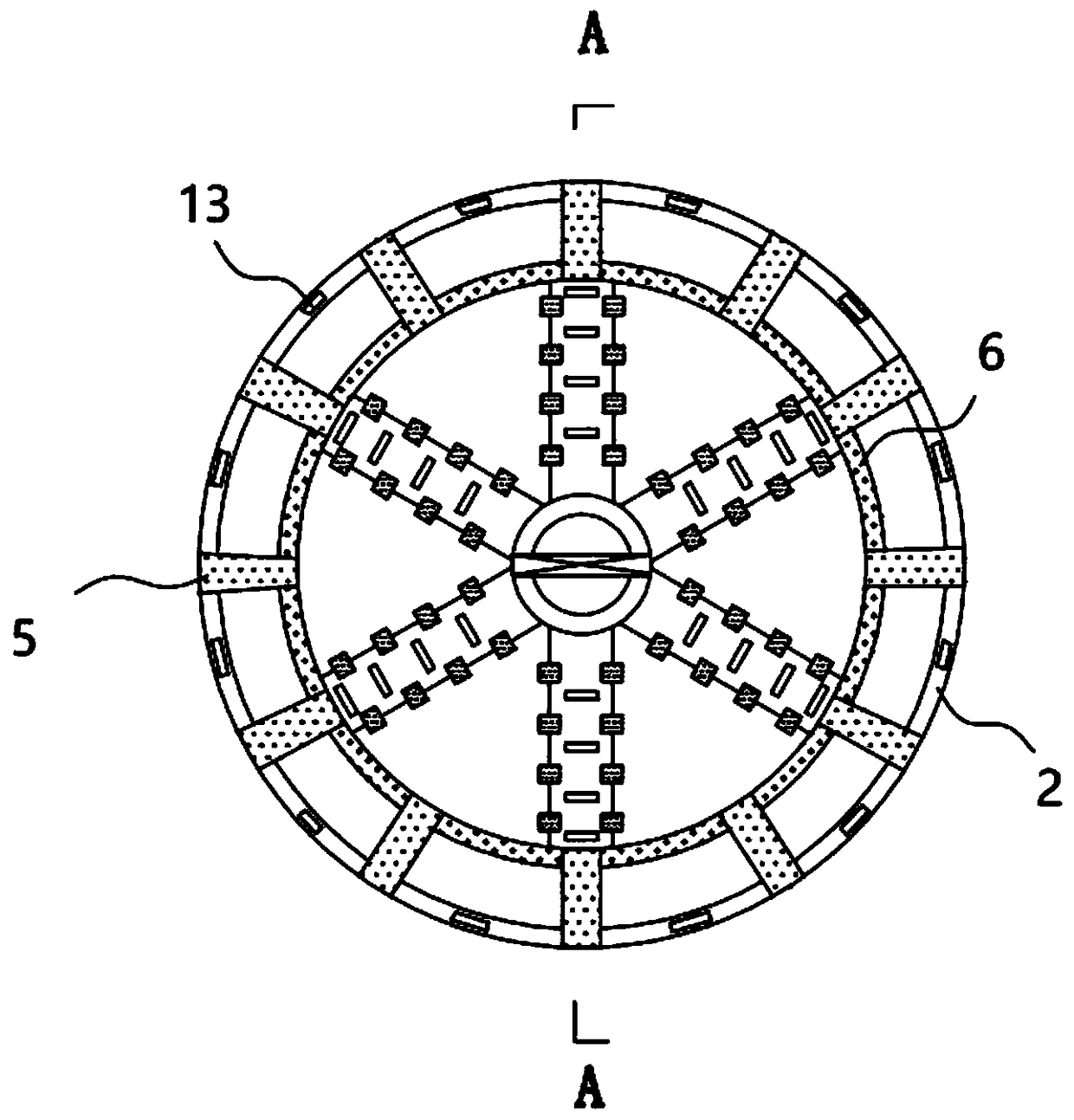 High-strength cutterhead of pipe-jacking heading machine