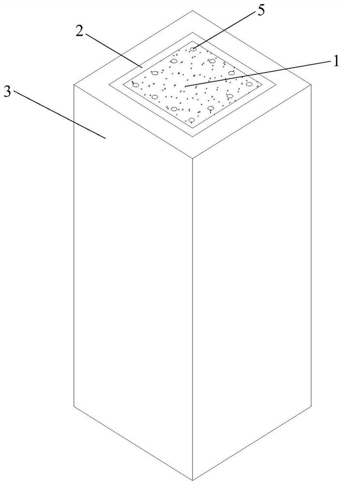 A normal temperature curing ultra-high performance concrete column and its construction method