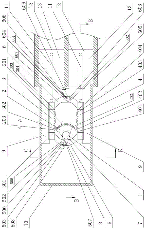 Crankshaft-free engine transmission device