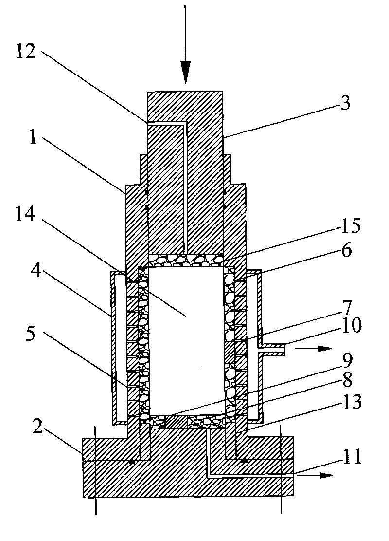 Quick preparation device and method of saturated soil sample