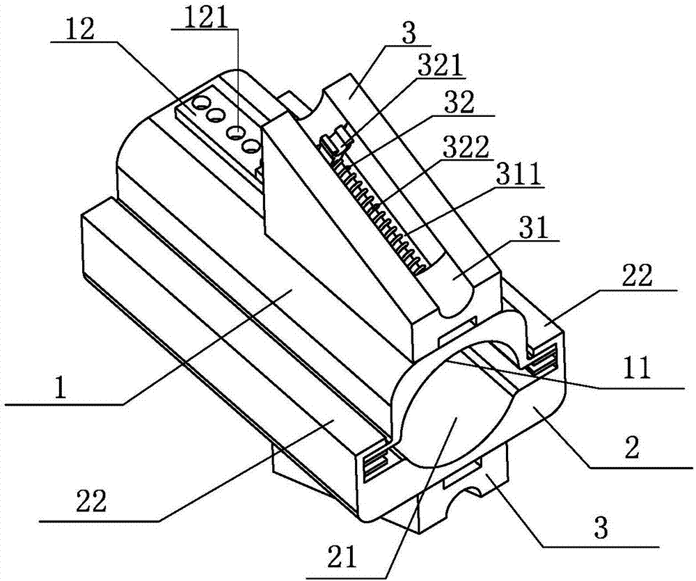 A rotary fixed pre-twisted wire installation tool