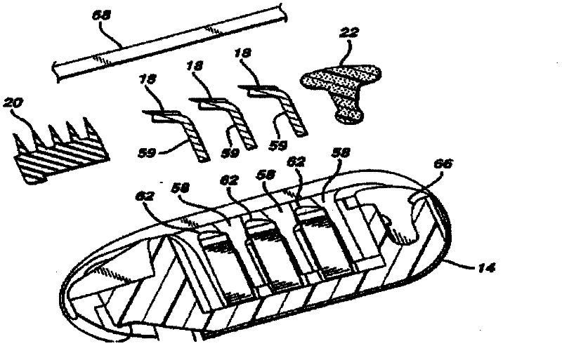 Unitary shaving razor cartridge