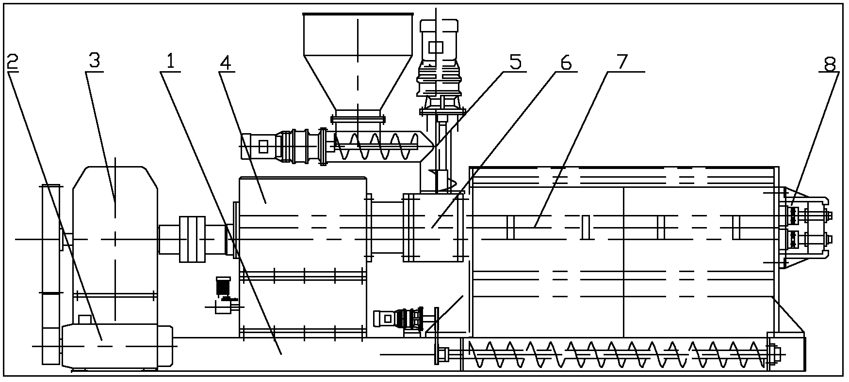 Double worm oil press capable of preventing oil materials from sliding out of chamber