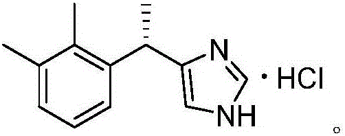 Dexmedetomidine hydrochloride intermediate resolution method