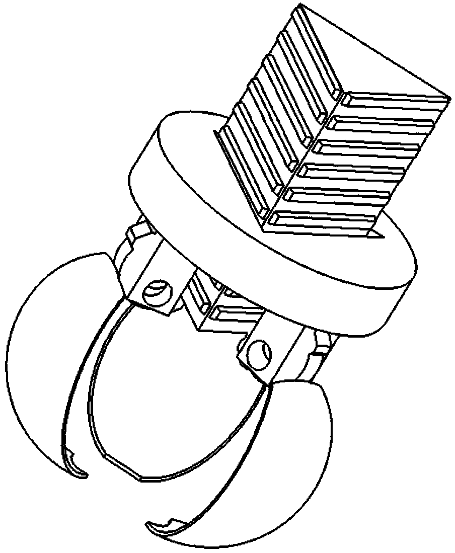 Breakage-proof egg picking-up tongs device