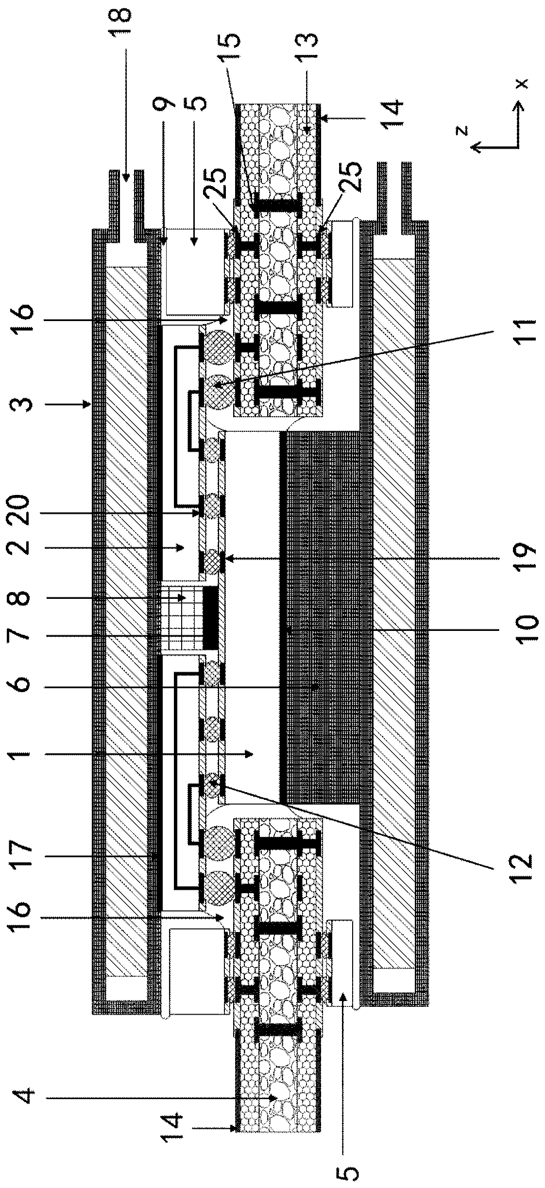 Large-size chip system package structure with flexible adapter plate and manufacturing method thereof