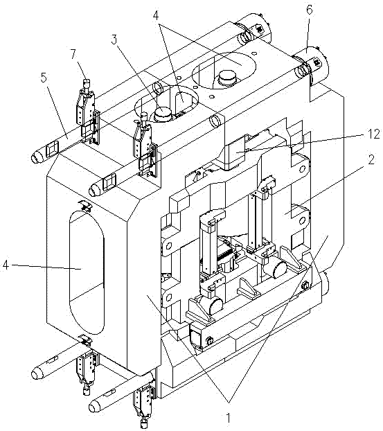Rolling mill capable of being used in vertical and horizontal rolling manners