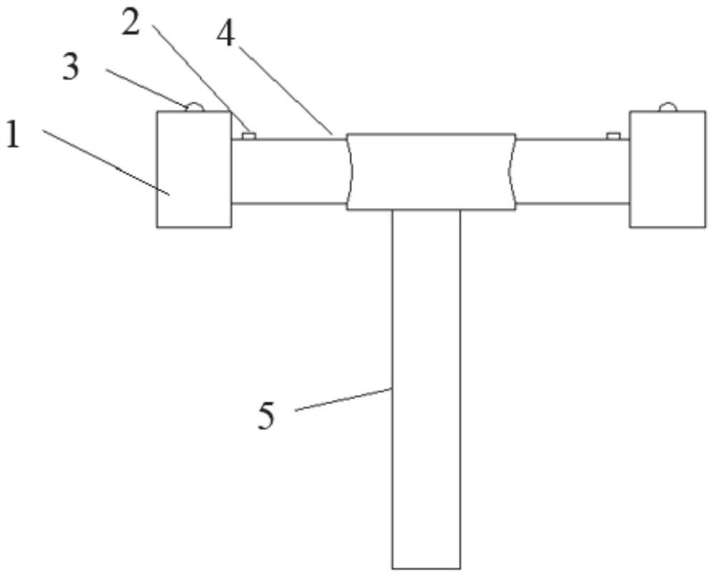 Two-way rapid tunneling device and method suitable for simulating construction from transverse tunnel to front tunnel