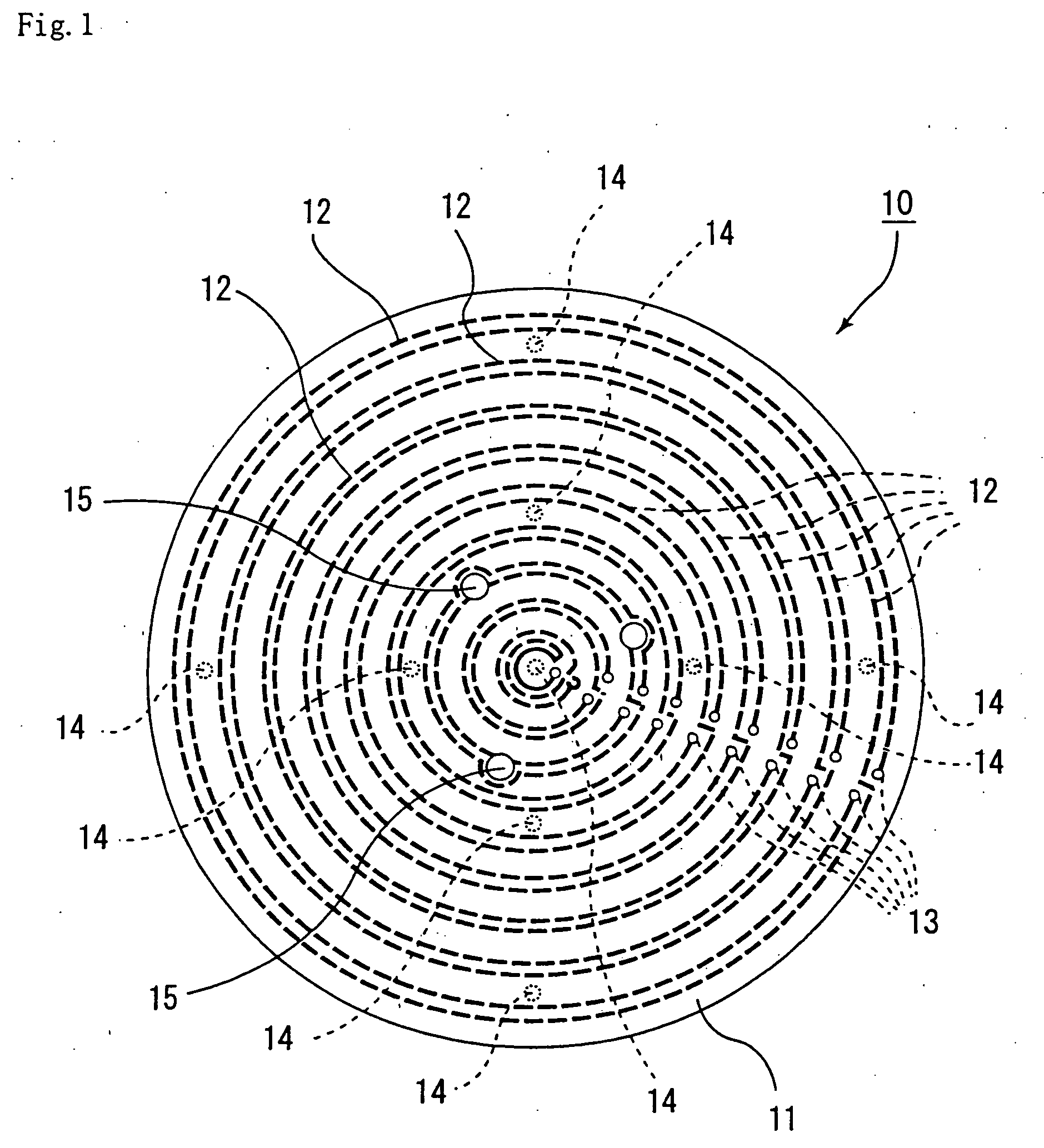 Ceramic plate for a semiconductor producing/examining device