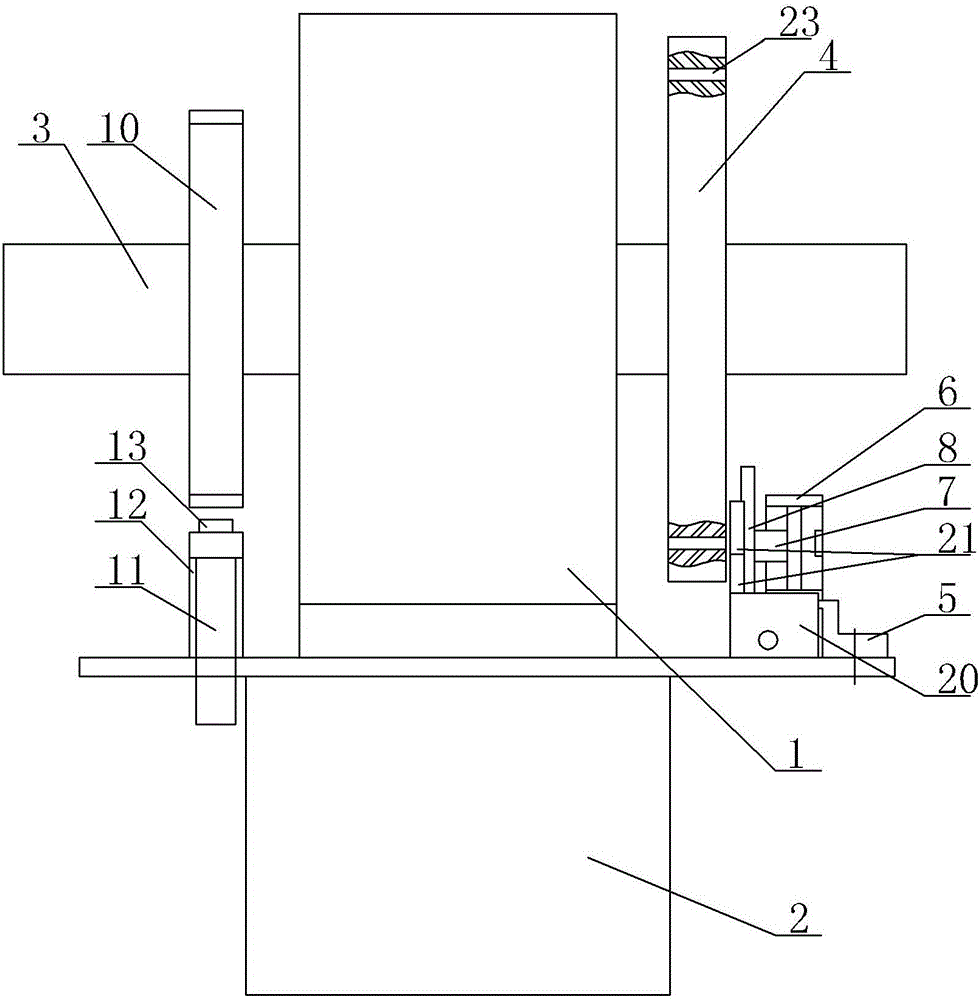 Pumping unit brake structure with heat radiating function