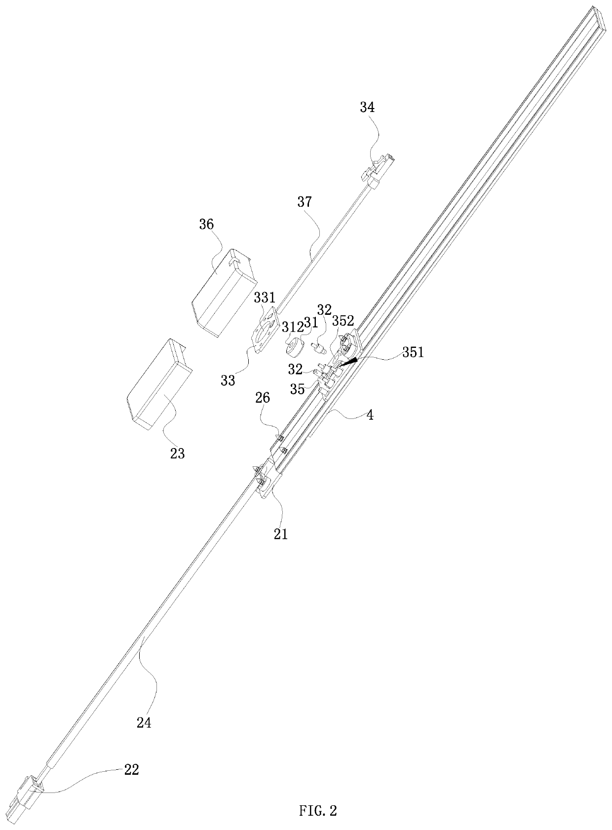 Shelf electrical supply system