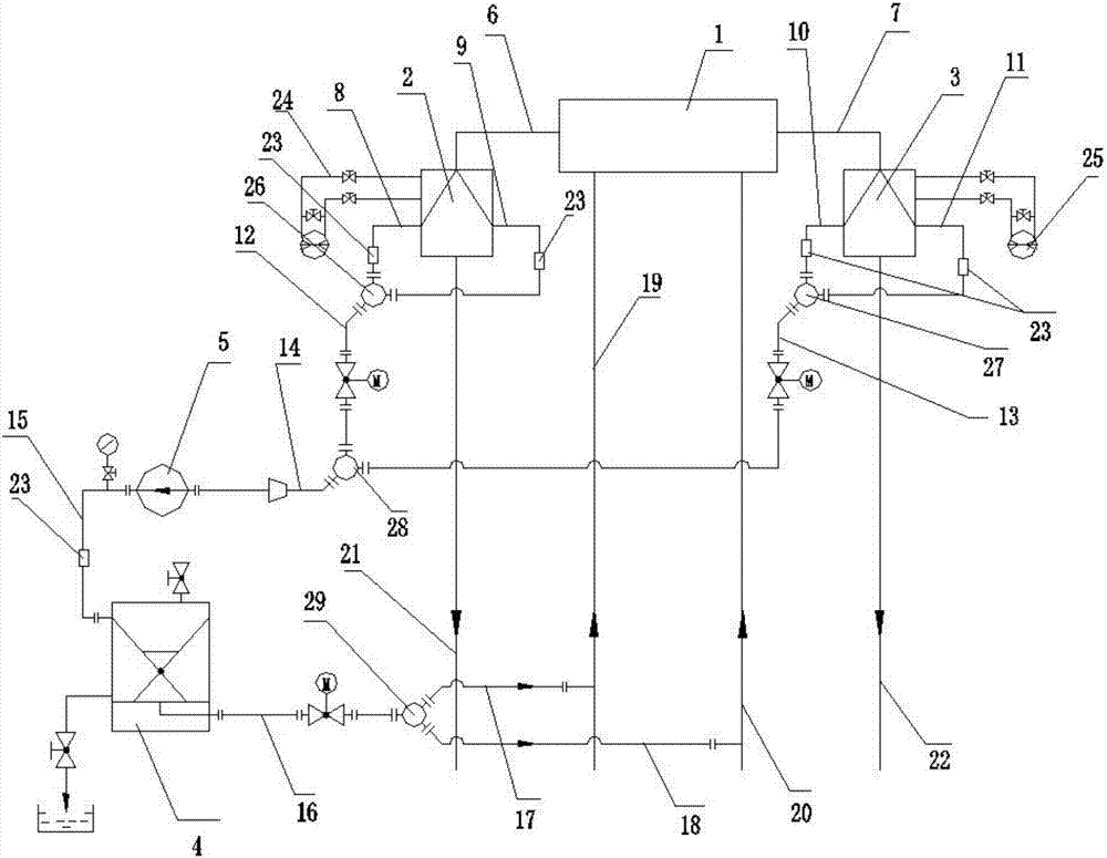 Condenser rubber ball cleaning device with cleanliness online monitoring function