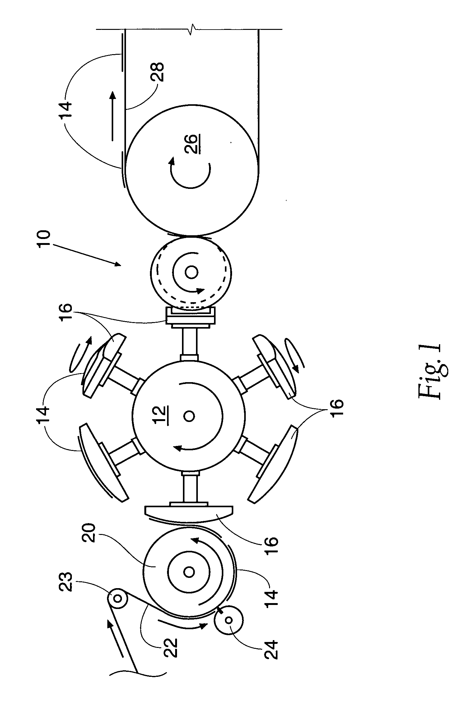 Article transfer and placement apparatus