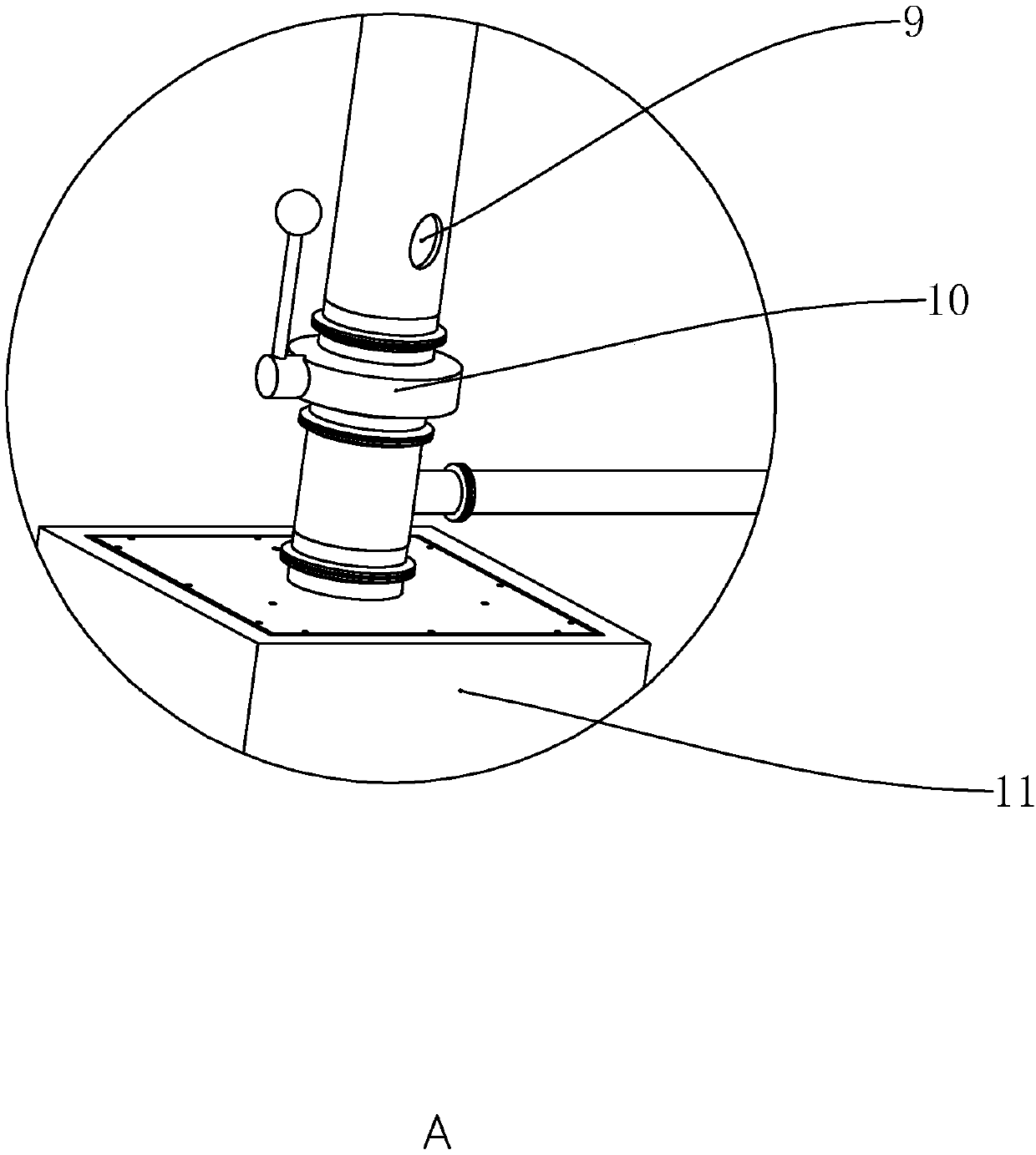 High-grade biological safety protection type pathogen airborne transmission experiment device for medium-sized and large animals