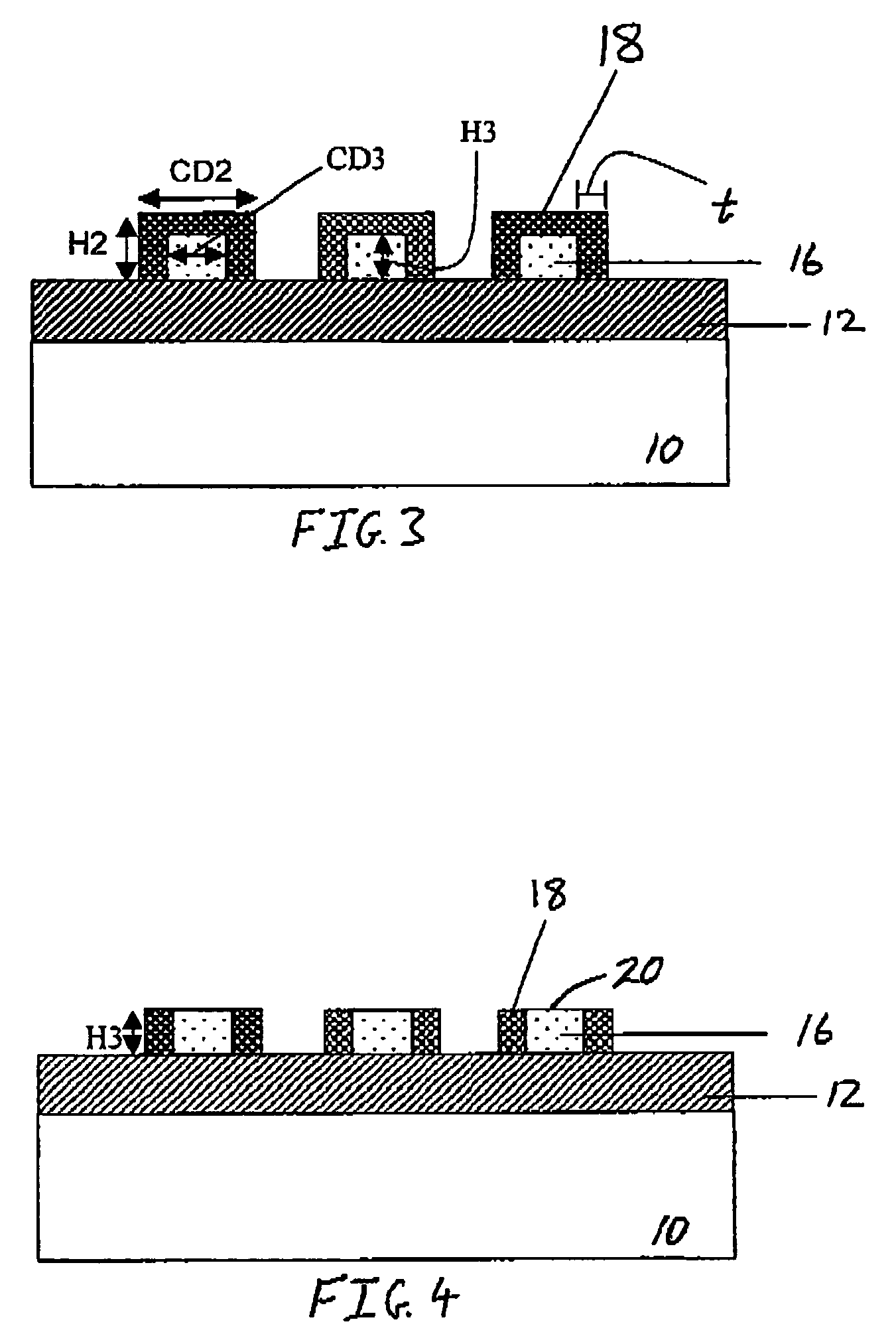 Methods for using a silylation technique to reduce cell pitch in semiconductor devices