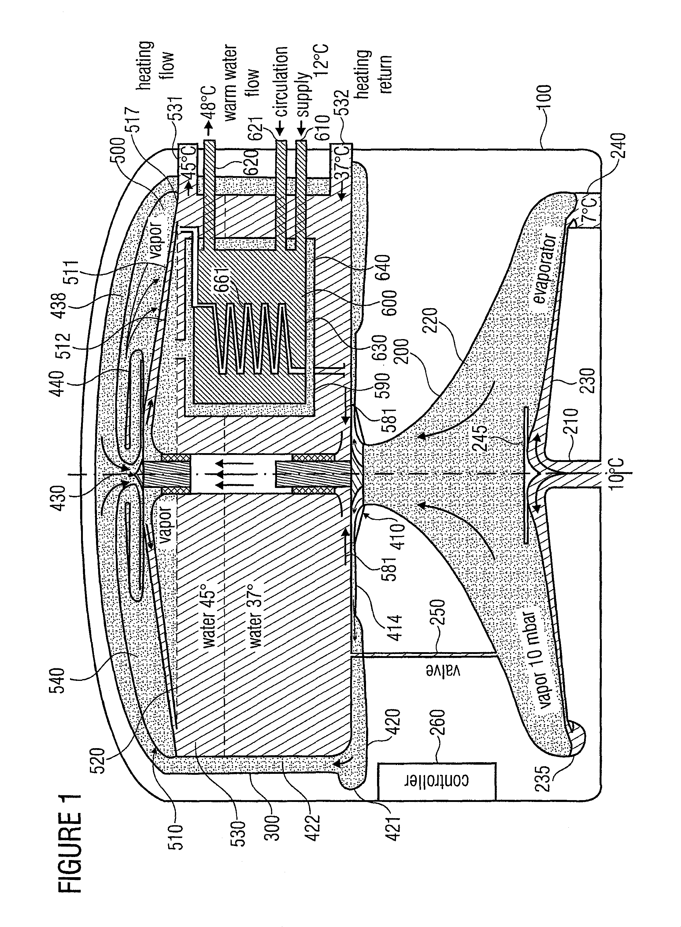 Liquefier for a heat pump and heat pump