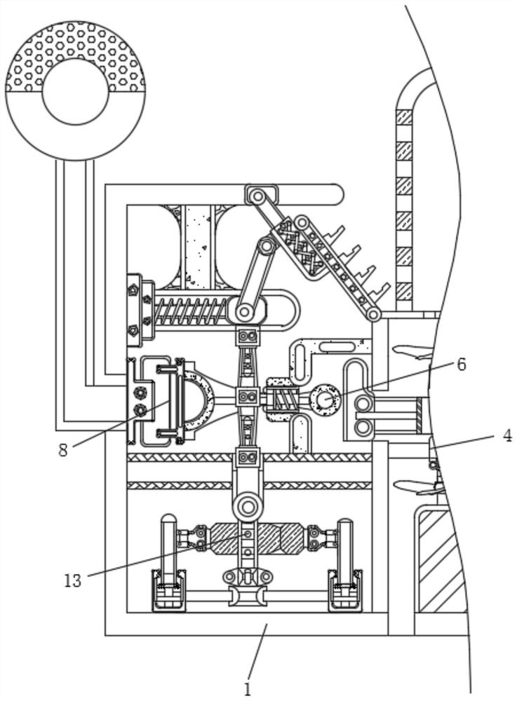 Environmental protection device for centralized treatment of floating objects causing pollution on river channel