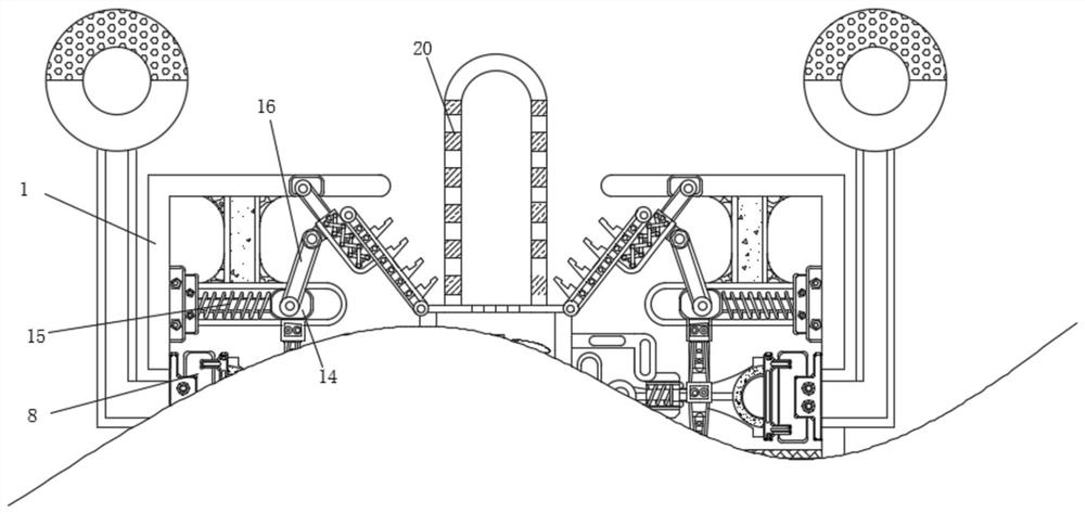 Environmental protection device for centralized treatment of floating objects causing pollution on river channel