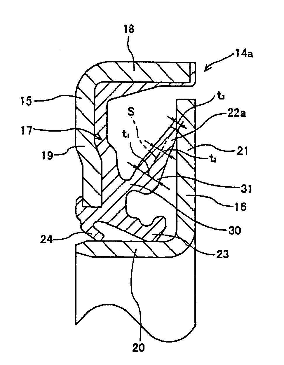 Seal ring and rolling bearing unit with seal ring