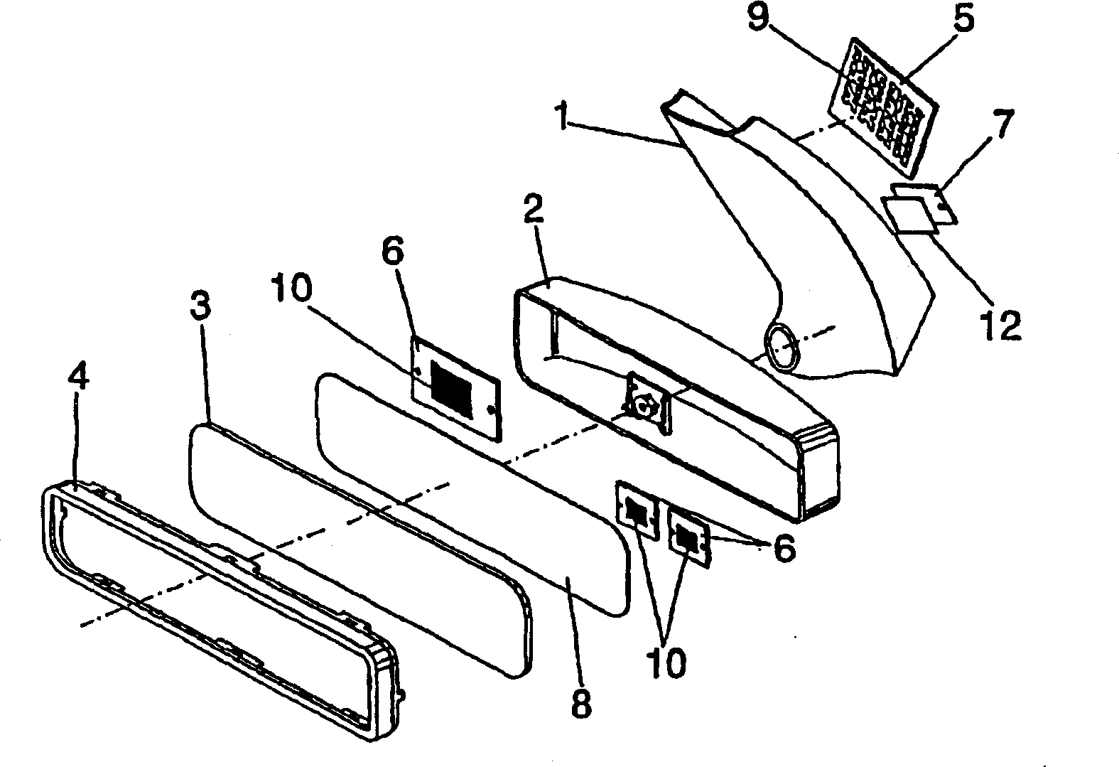 Antenna system for a motor vehicle