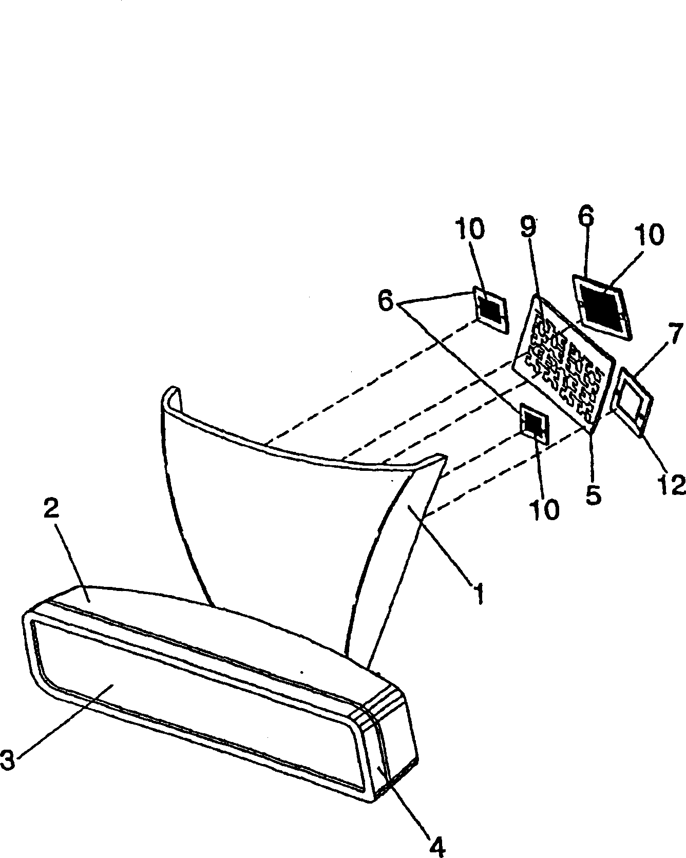 Antenna system for a motor vehicle