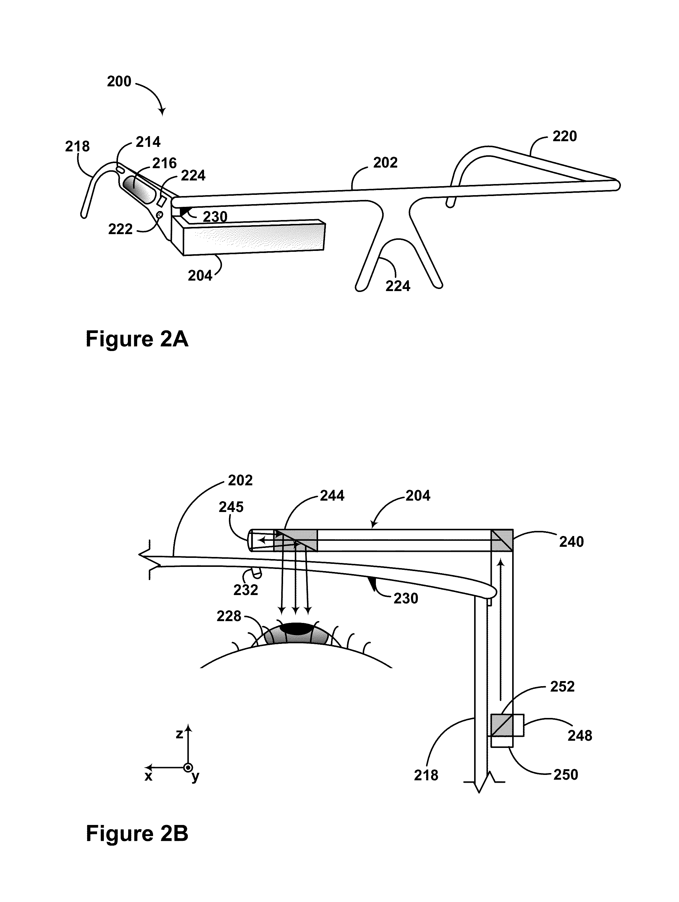 Method and system for input detection using structured light projection
