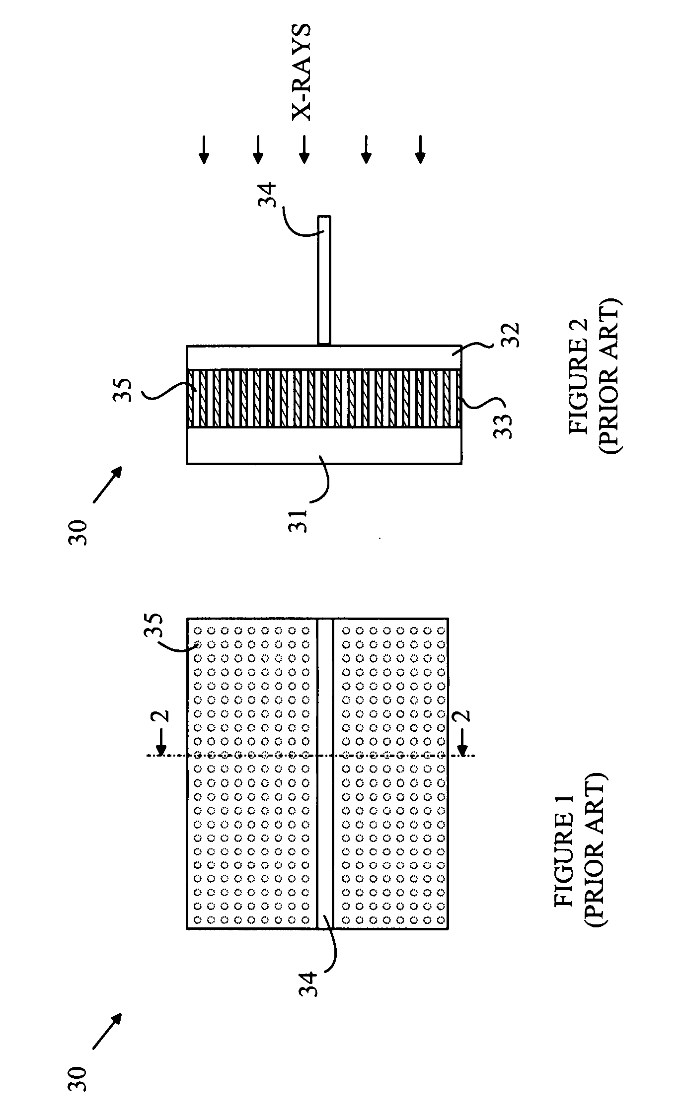 CMOS Detector with Reduced Sensitivity to X-Rays
