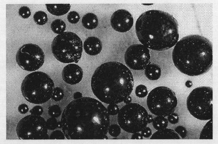 Preparation method of bitumen balls