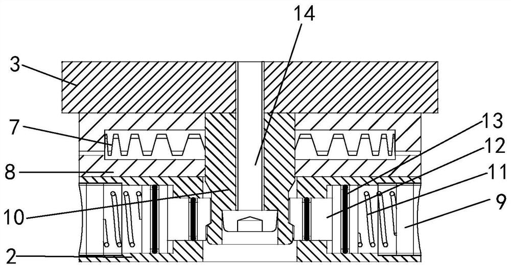 A high-precision and fast positioning device based on the principle of end gear positioning