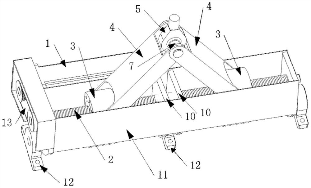 A supporting mechanism for achieving three -dimensional space movement