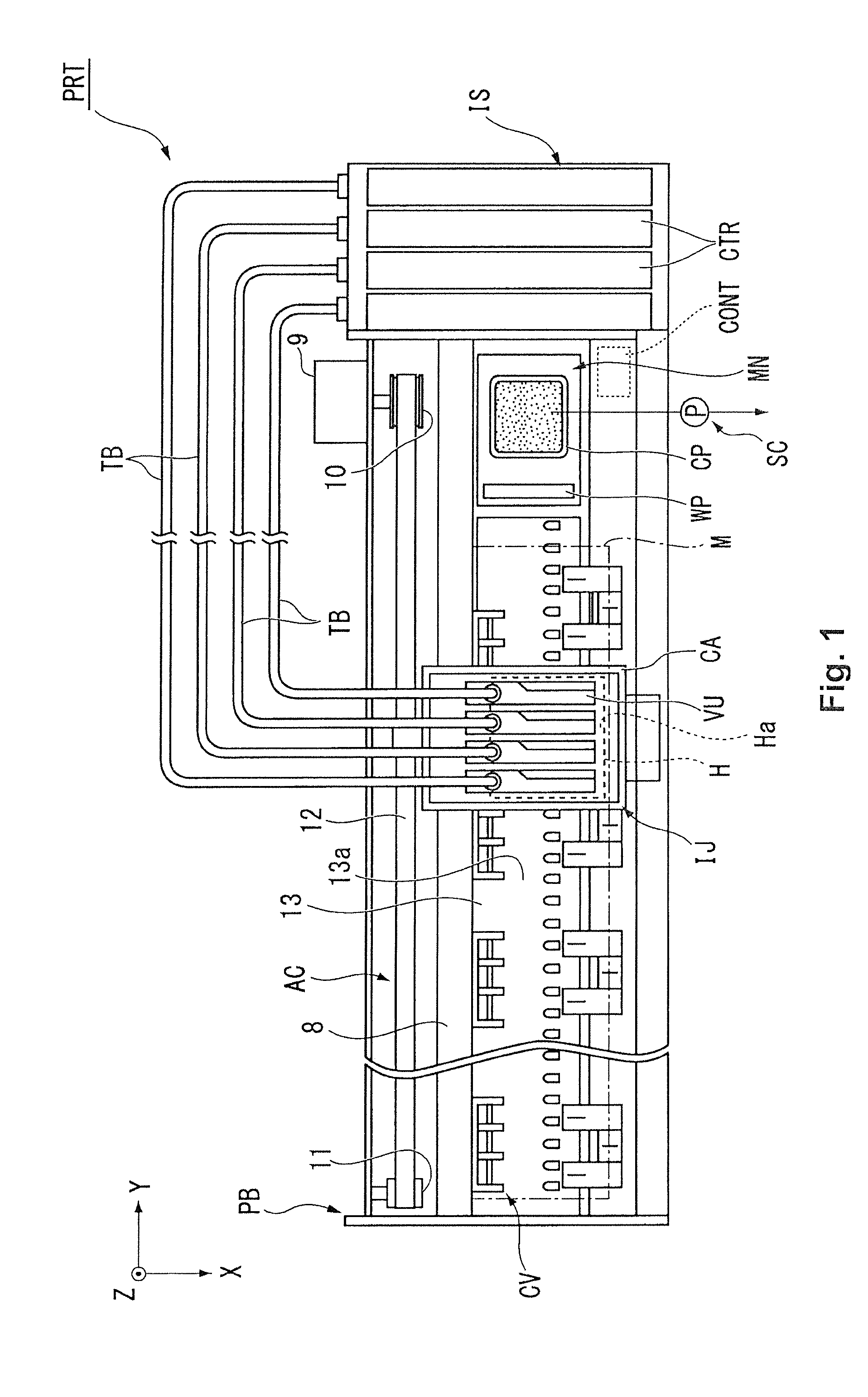 Liquid feed valve unit and liquid ejection device