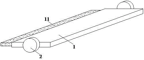 Splicing sucker placing frame with telescopic clamping function