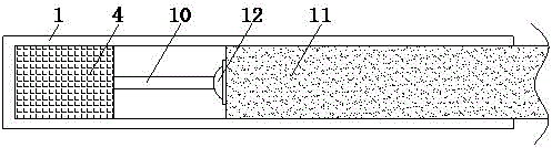 Splicing sucker placing frame with telescopic clamping function