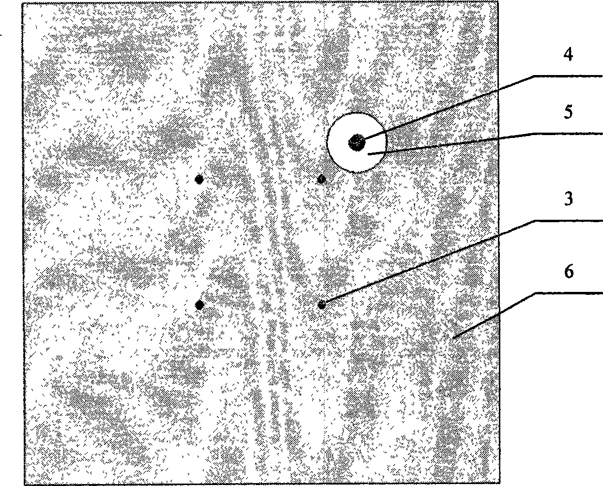 Omnidirectional radiative microstrip aerial