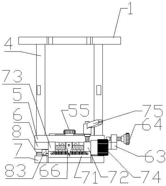 Secondary positioning fine adjusting device of piece stacker