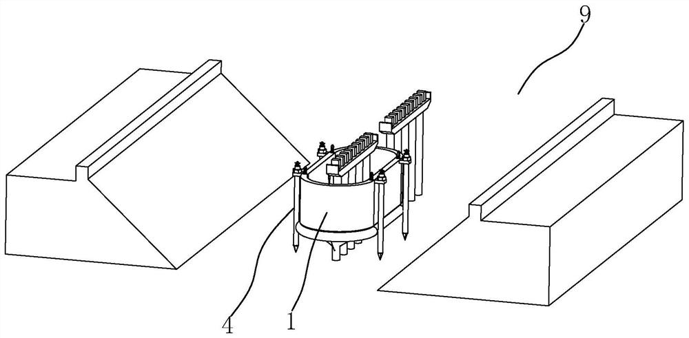 Precast concrete cofferdam and pier construction process