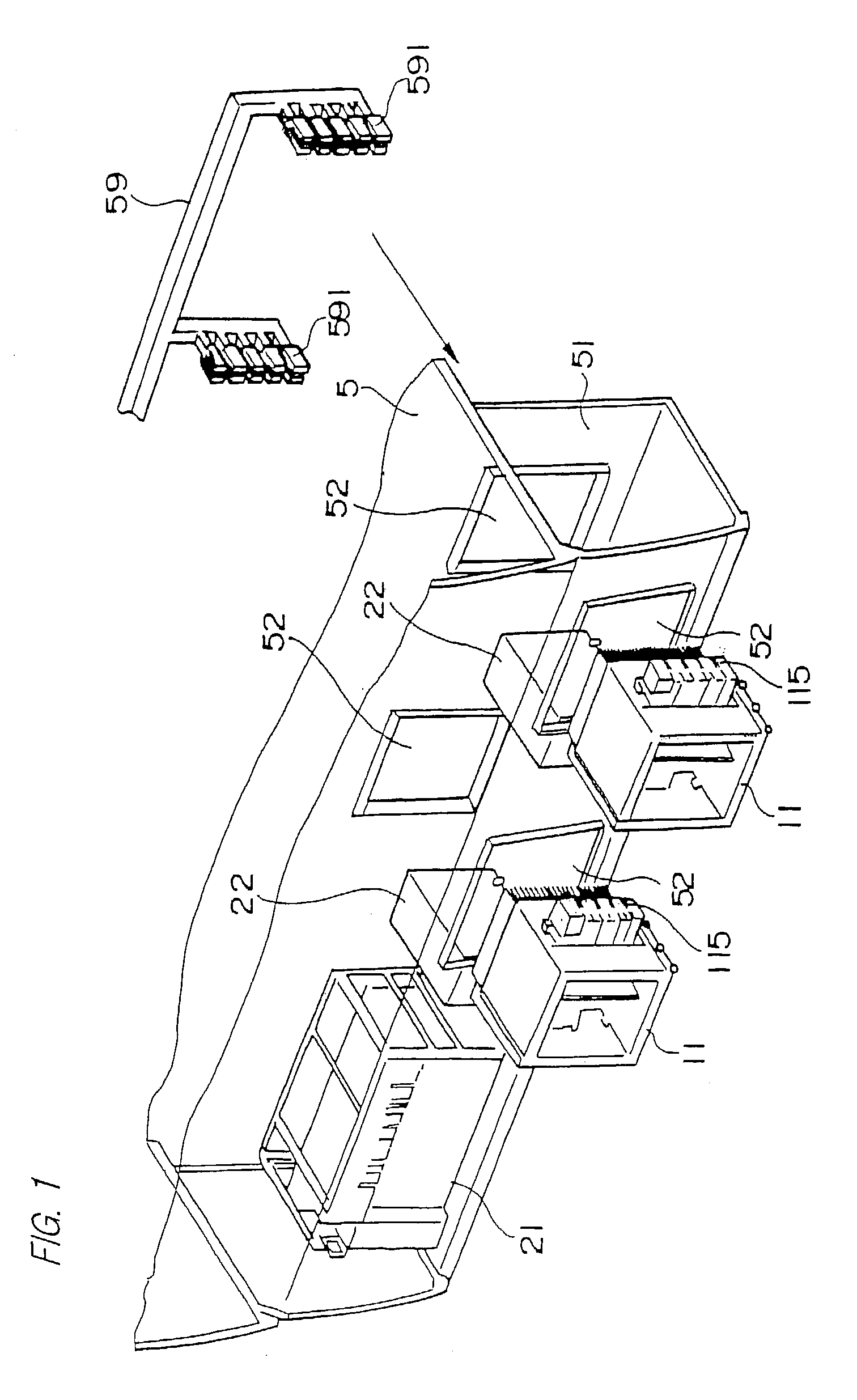 System for mounting an underfloor electronic equipment