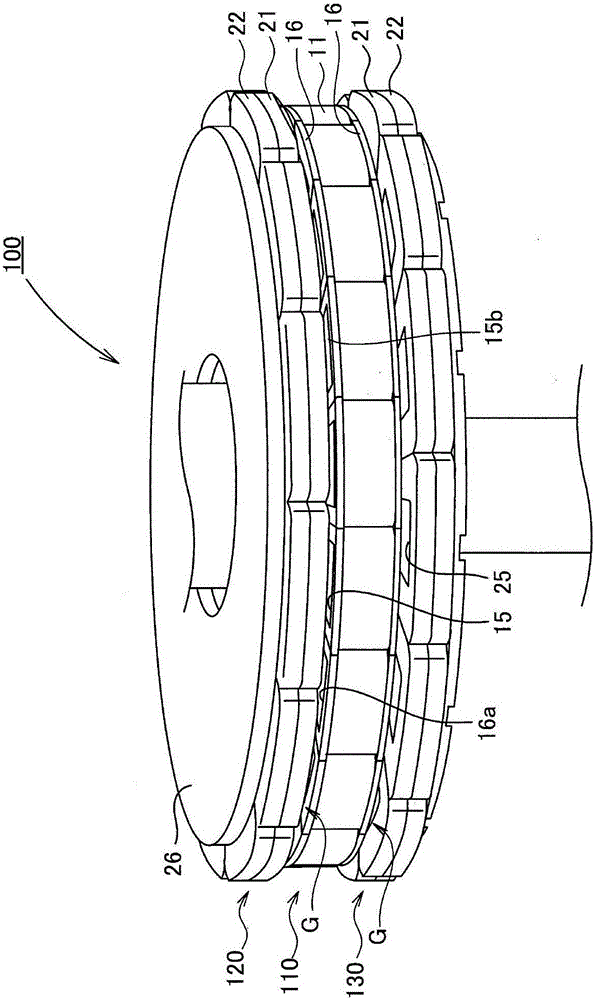 Axial gap type rotation motor