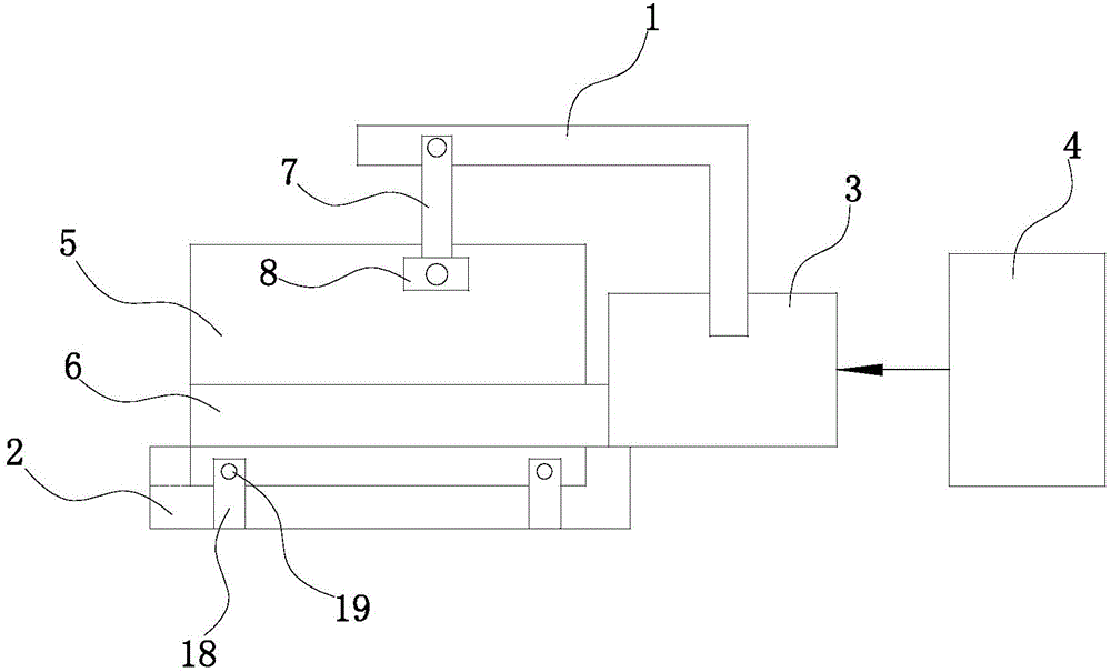 Bending machining device achieving stage grinding bending and clamping pressure control