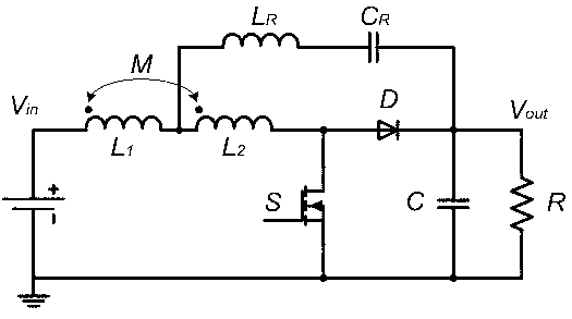 Switching power supply with few input current ripples