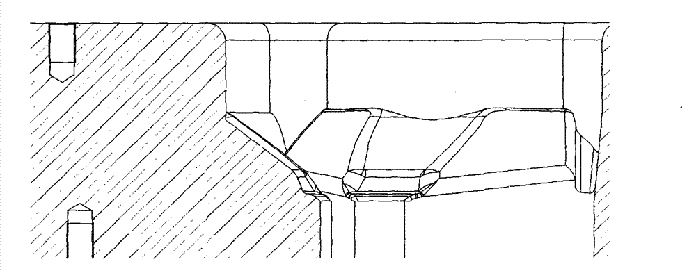 Method and die for precisely forming asymmetric high-web complex-section workpiece