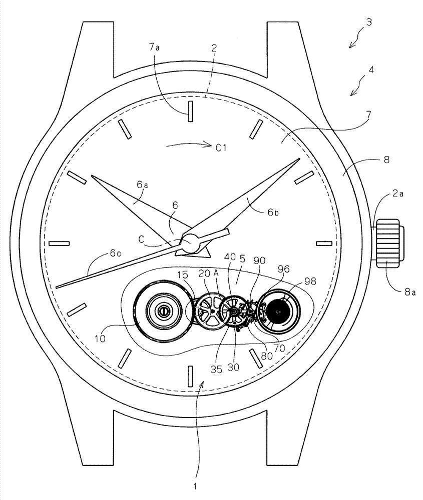 Constant-torque mechanism for clock, movement having the mechanism, and mechanical clock